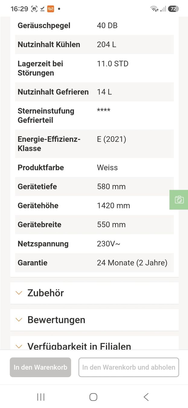Novamatic Frigoriferi: kühlschrank novomatic ks218 – Usato da Wil SG venduto da tcm_85bd 2