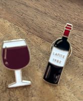 2x Pin Wein / Rotwein