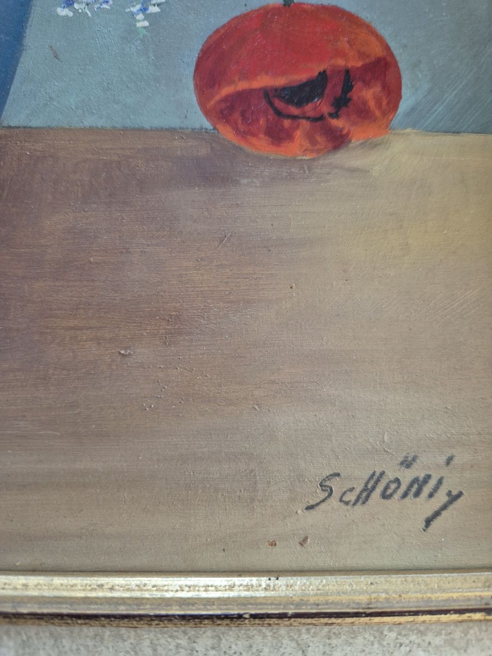 Gemälde: Stillleben Bild, 33,5cm×42cm, signiert – Gebraucht aus Vilters von Fleiflomi 1