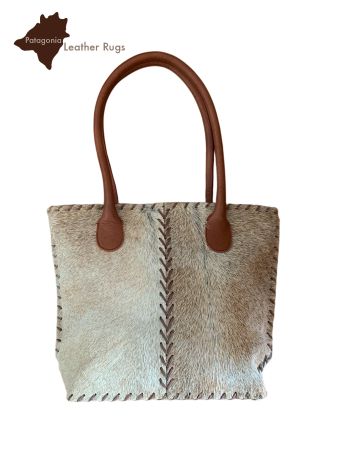 Handtasche aus echtem Kuhfell