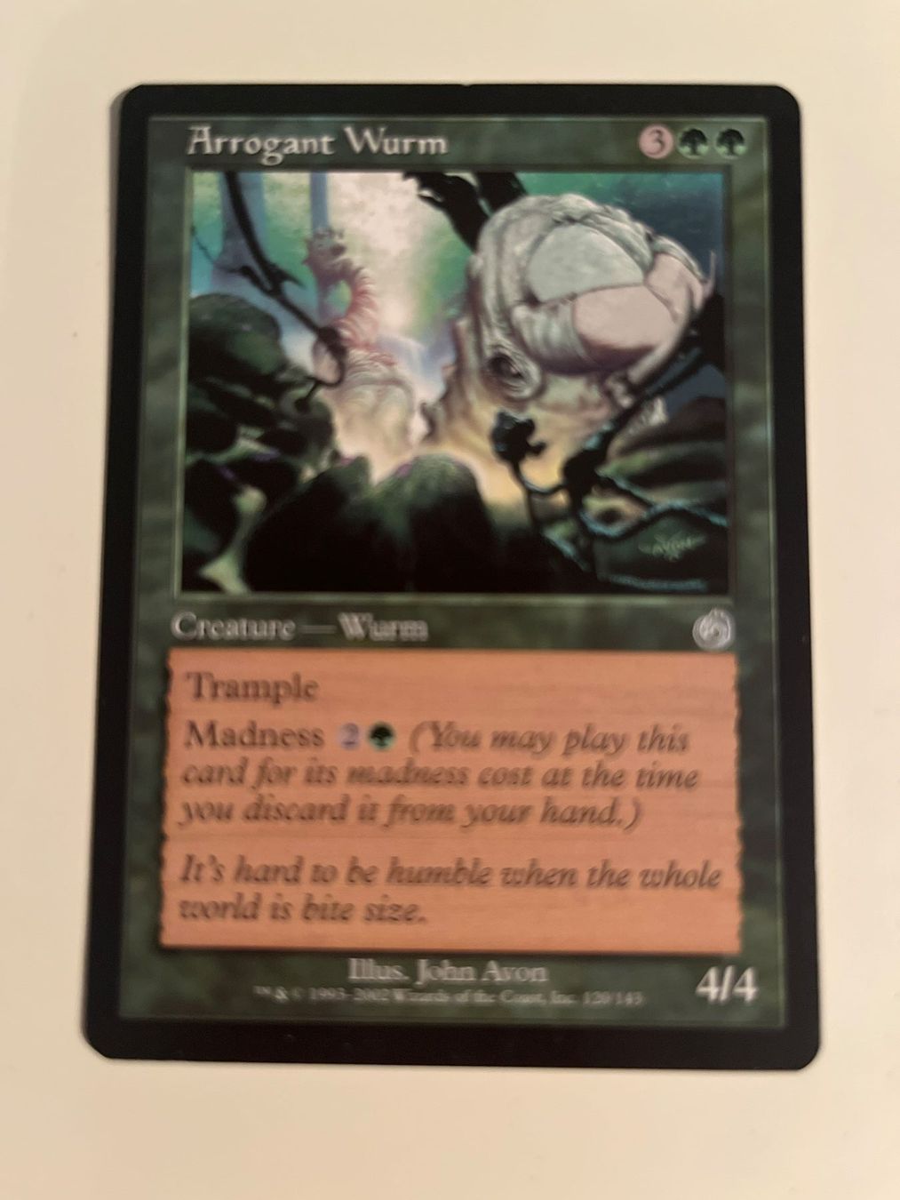Magic The Gathering Carte collezionabili: 1 x Arrogant Wurm - Magic: The Gathering - MtG – Usato da Kriens venduto da Shadi1980
