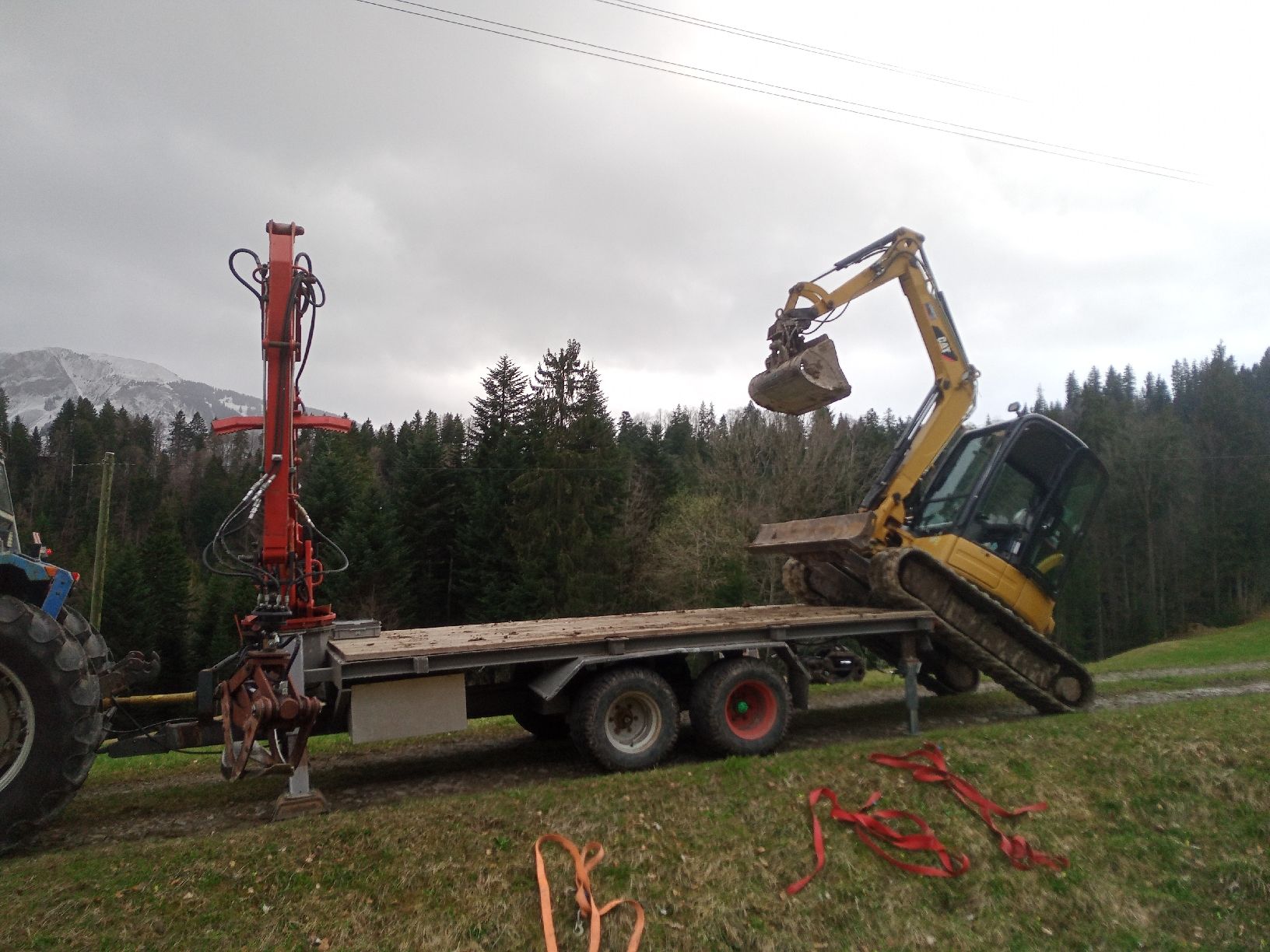 Rimorchi: Rückewagen mit Plattform und Kran – Usato da Doppleschwand venduto da Rueti02 2