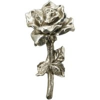 Dekoration/Blume silber liegend/Neu