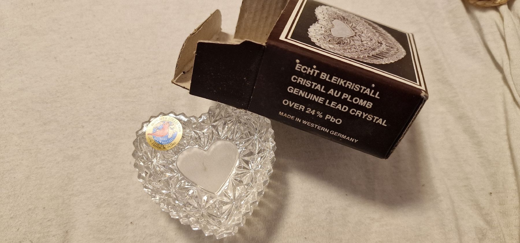 Tutte le decorazioni: Vintage Bleikristall Herzdose Schatulle Geschenkidee – Nuovo e nell'imballaggio originale da Langnau am Albis venduto da may182 2