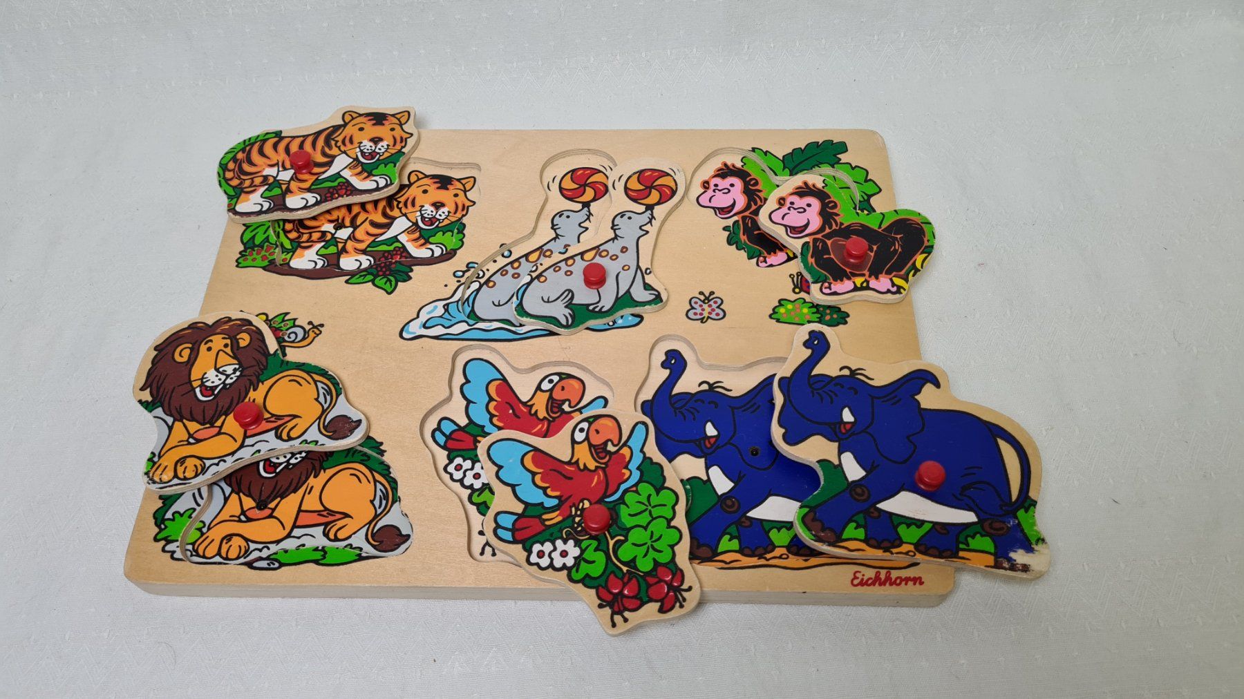 Eichhorn Puzzle: Puzzle en bois d'animaux – Usato da courtelary venduto da ikidin65
