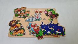 Puzzle d'animaux ,en bois