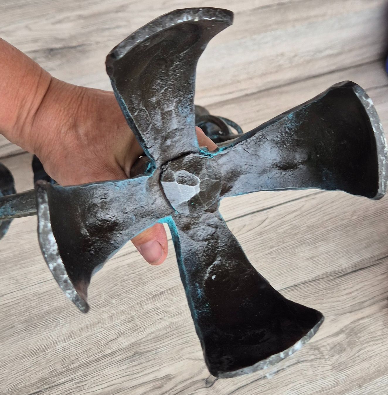 Portacandele: grosser toller schwerer Kerzenständer 3-armig – Usato da Neerach venduto da SilliS 4