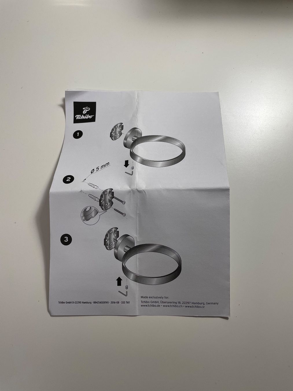 Supporti a parete: Haartrocknerhalter – Nuovo e nell'imballaggio originale da Basel venduto da Robyn20 4