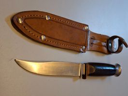 Rare Schweizer Jagdmesser von W. Riethmüller mit 3 Punzen