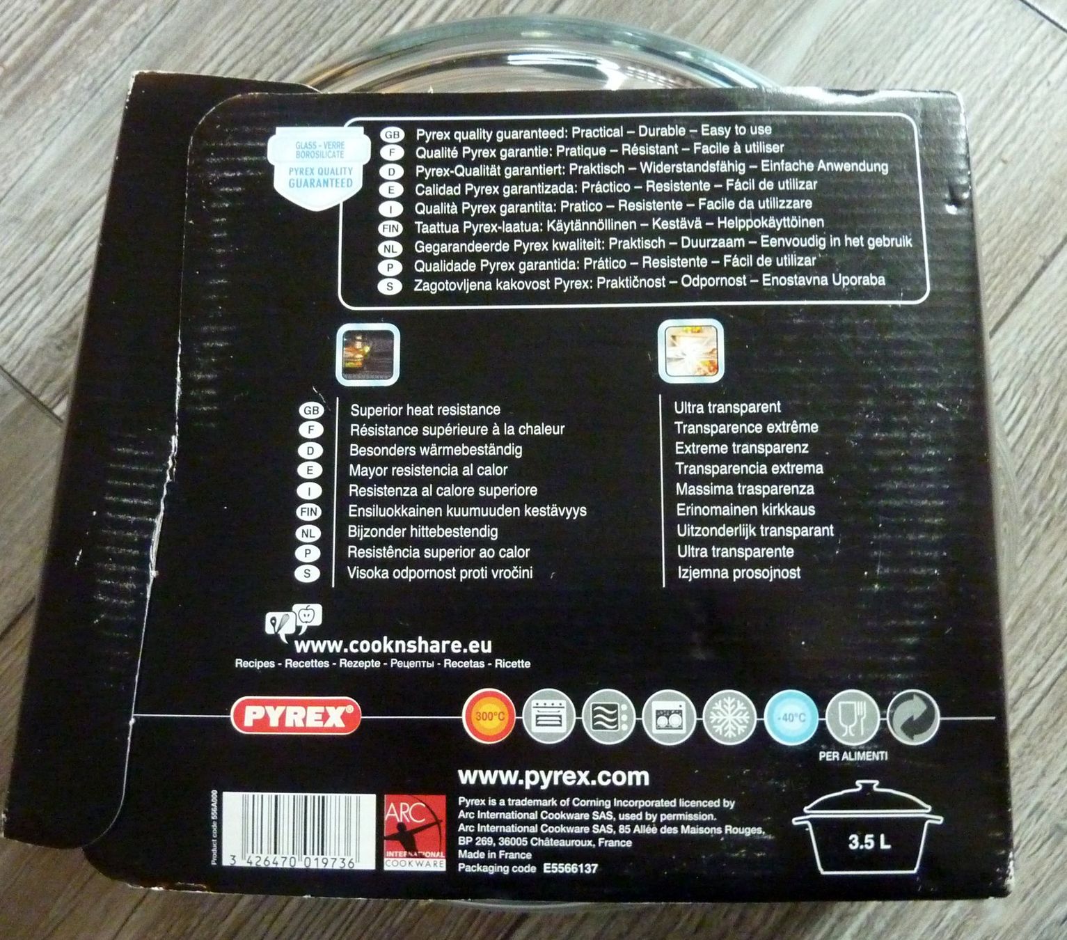 Pyrex Pentole: PYREX Cocotte ronde avec couvercle 3,5 l – Nuovo e nell'imballaggio originale da Bern venduto da Dedonegro 2