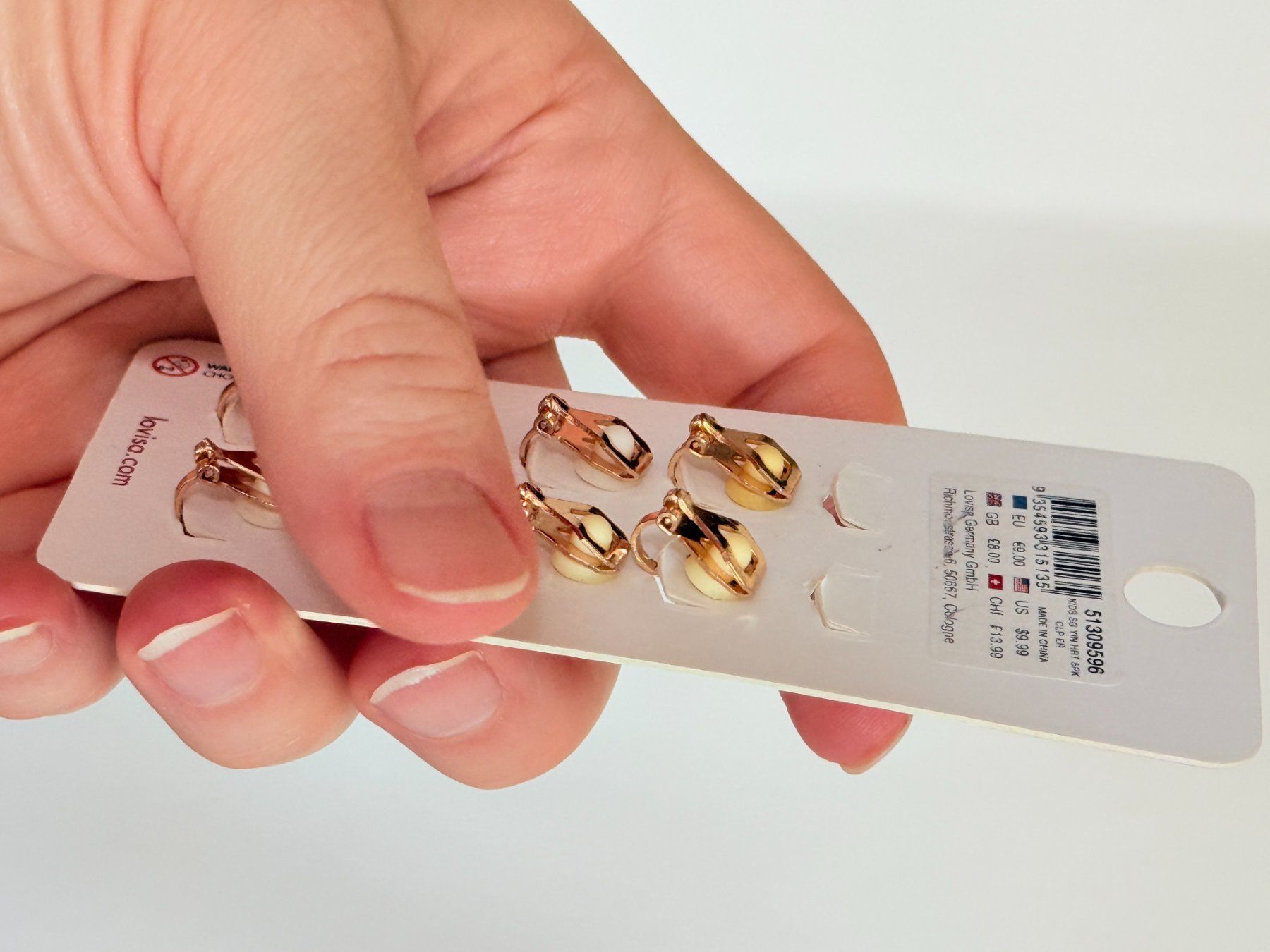 Orecchini pendenti & Orecchini a lobo: Lot de 8 clips d'oreilles Lovisa – Nuovo e nell'imballaggio originale da Genève venduto da AGBERG 6