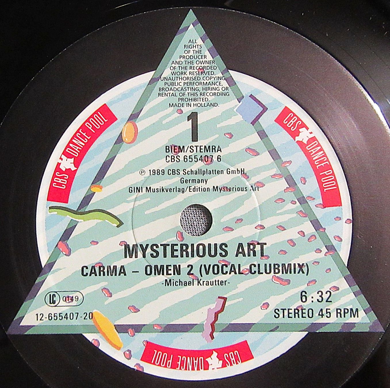 Schallplatten: Mysterious Art - Carma - Omen 2 / Maxi Single ab CHF 3.00 – Gebraucht aus Auenstein von Padabimbim 3