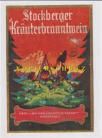 Etikette für Branntwein - Stockberger Kräuterbranntwein /bd