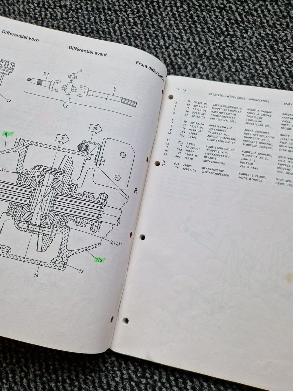 Aebi Trattori: Original ET-Liste Aebi Terratrac TT55 – Usato da Dürnten venduto da Bachtel84 2