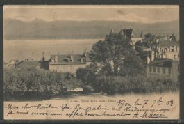 Carte P de 1903 ( Nyon et le Mont-Blanc )