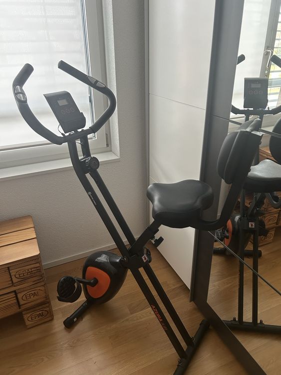 Klappbares Heimtrainer Fahrrad Ergometer X-Bike Fitnessgerät (Gebraucht ...
