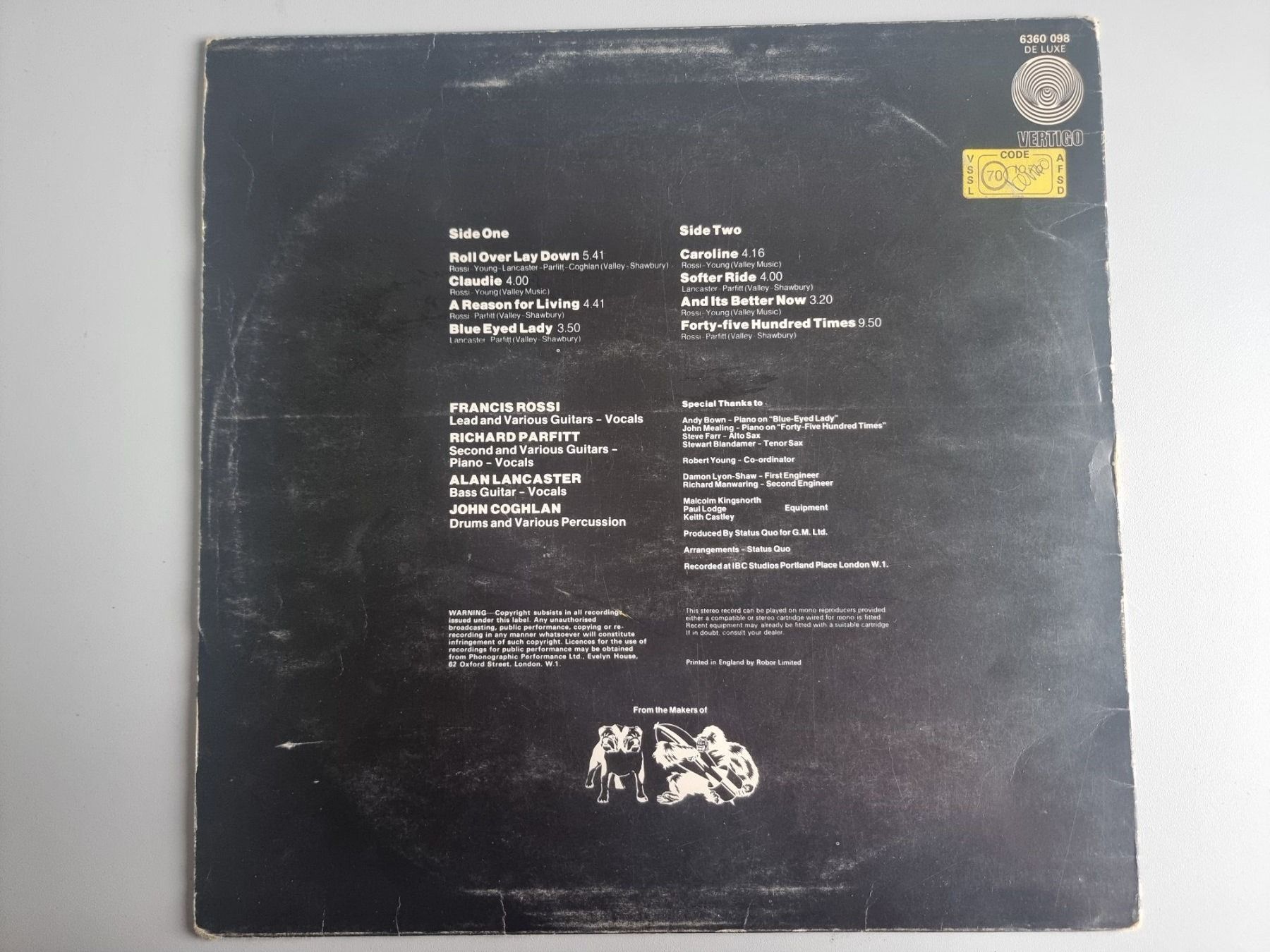 Schallplatten: LP Status Quo – Hello! – Gebraucht aus Schaffhausen von Kellerrassel 2