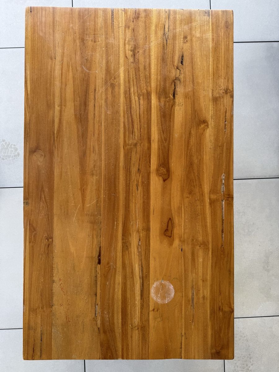 Tavoli: Couchtisch mit Holzplatte und Metallgestell – Usato da Jona venduto da martinkoller 2