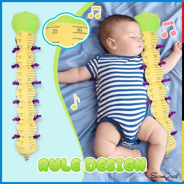 Peluche Chenille Musicale Bébé - Montessori Éveil Sensoriel
