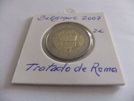 Belgique 2 Euro 2007 Tratado de Roma