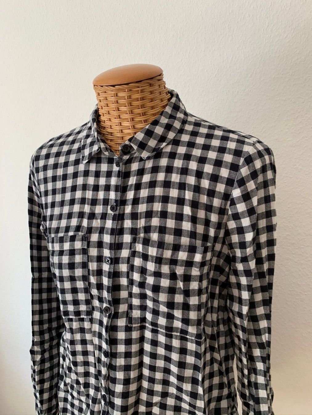Camicette: ONLY - Bluse schwarz-weiss kariert 34 – Usato da Zürich venduto da Diazaio 1