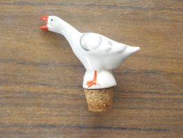 Zierkorken antik Porzellan "Gans"