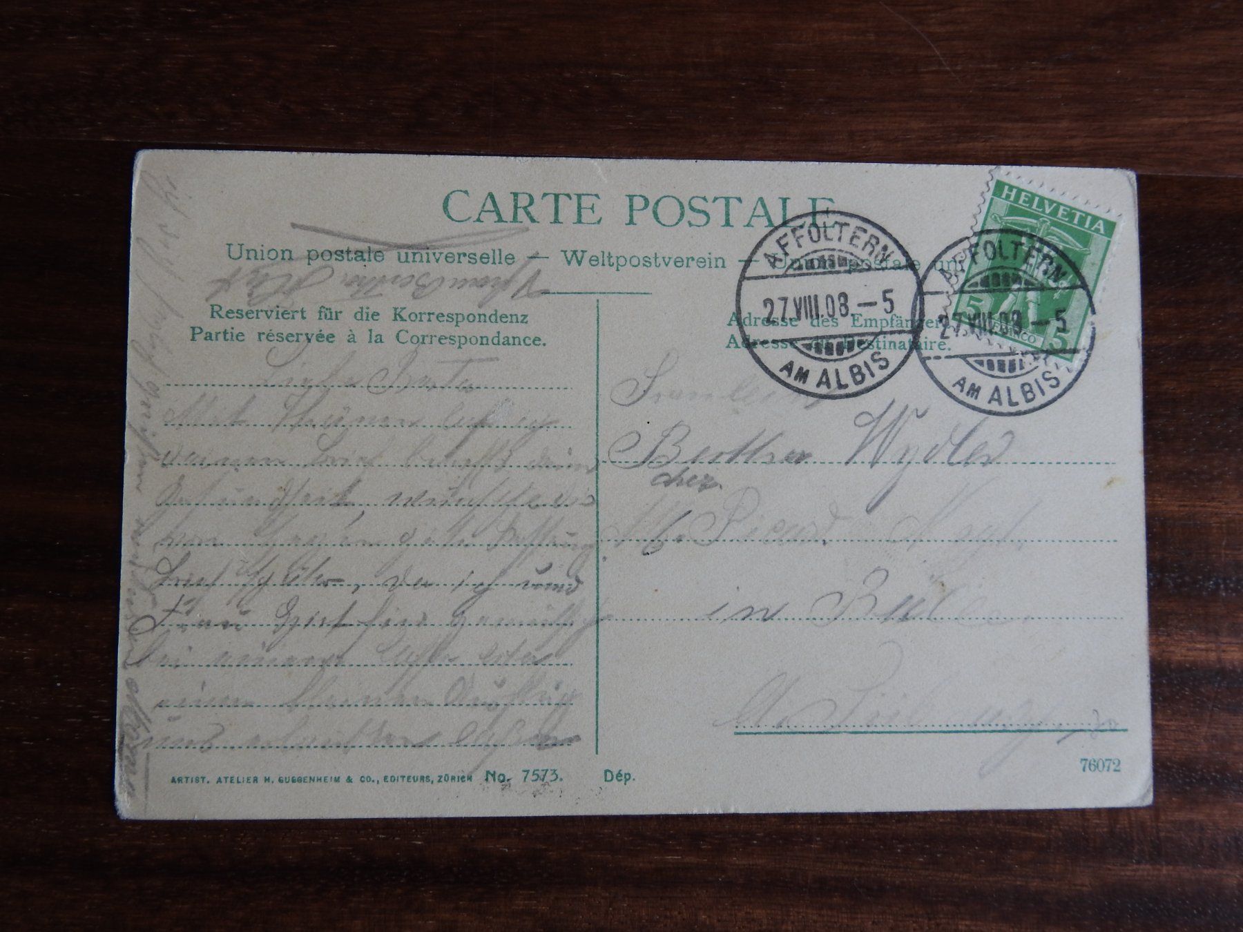 Cartoline postali: Affoltern a. Albis, schöne AK  ! – Usato da Rain venduto da 999-800-K 1