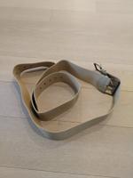 Schicker beige Ledergürtel Grösse 46 Vintage Look x 2