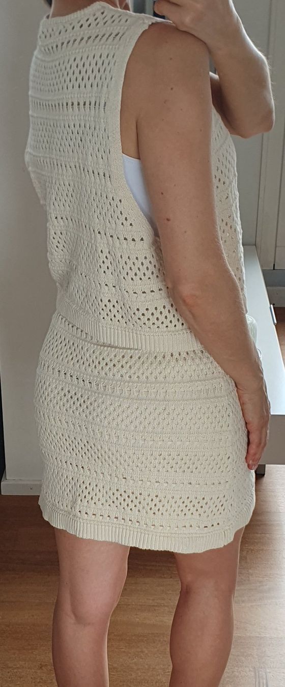 Kleiderpakete: Strickset Weste und Rock Grösse 34 beige – Gebraucht aus Stansstad von InStyle8 2