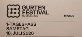 Gurtenfestival 2026 Tagespass Samstag Erwachsene