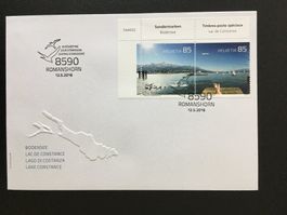 2016 Bodensee Z248 Säntis Romanshorn + Obersee AgTg Stempel