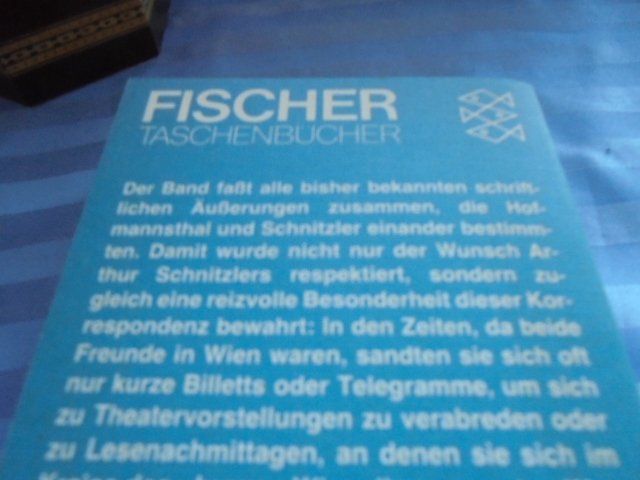 Libri: Hofmannsthal//Schnitzler Briefwechsel – Usato da Hinwil venduto da Glasperlen 1