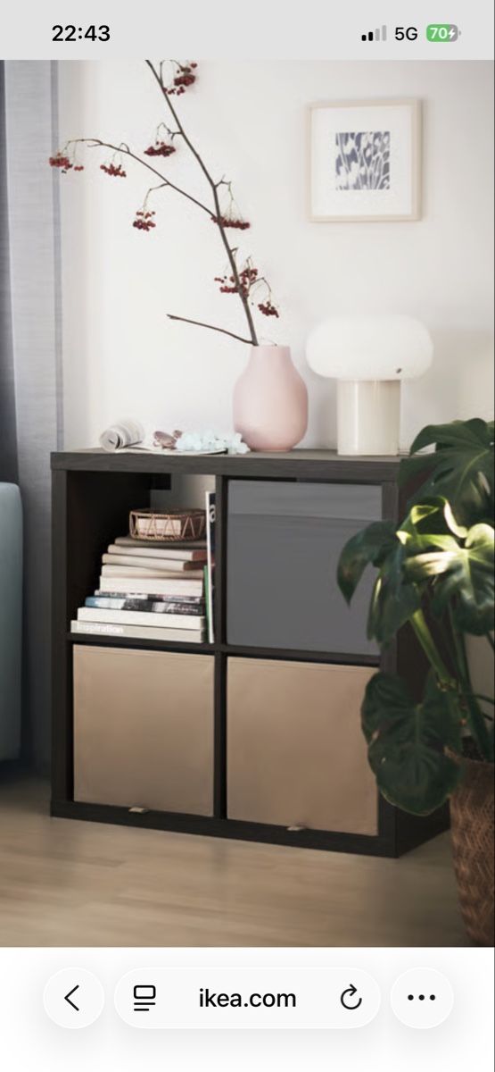 Scaffali: IKEA KALLAX Regal, schwarzbraun, 77x77 cm – Usato da Adliswil venduto da tob_v6kn