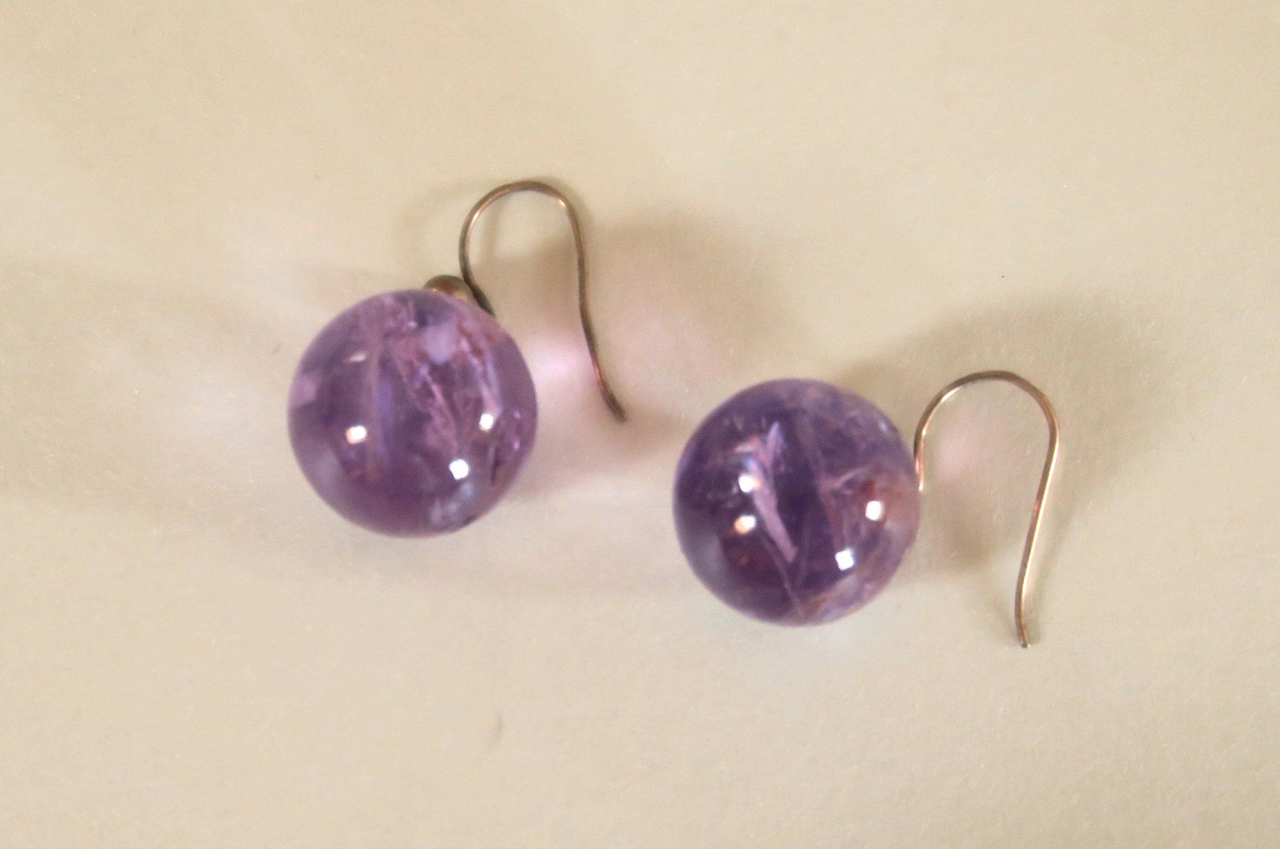 Orecchini pendenti & Orecchini a lobo: Ohrhänger Amethyst Kugeln – Usato da Brittnau venduto da marlenestone 1