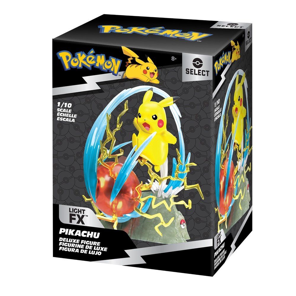 Pokémon Giocattoli: Pokémon Statue Pikachu 33cm Deluxe / mit Lichtfunktion – Nuovo e nell'imballaggio originale da Oensingen venduto da Liquidations-Shop