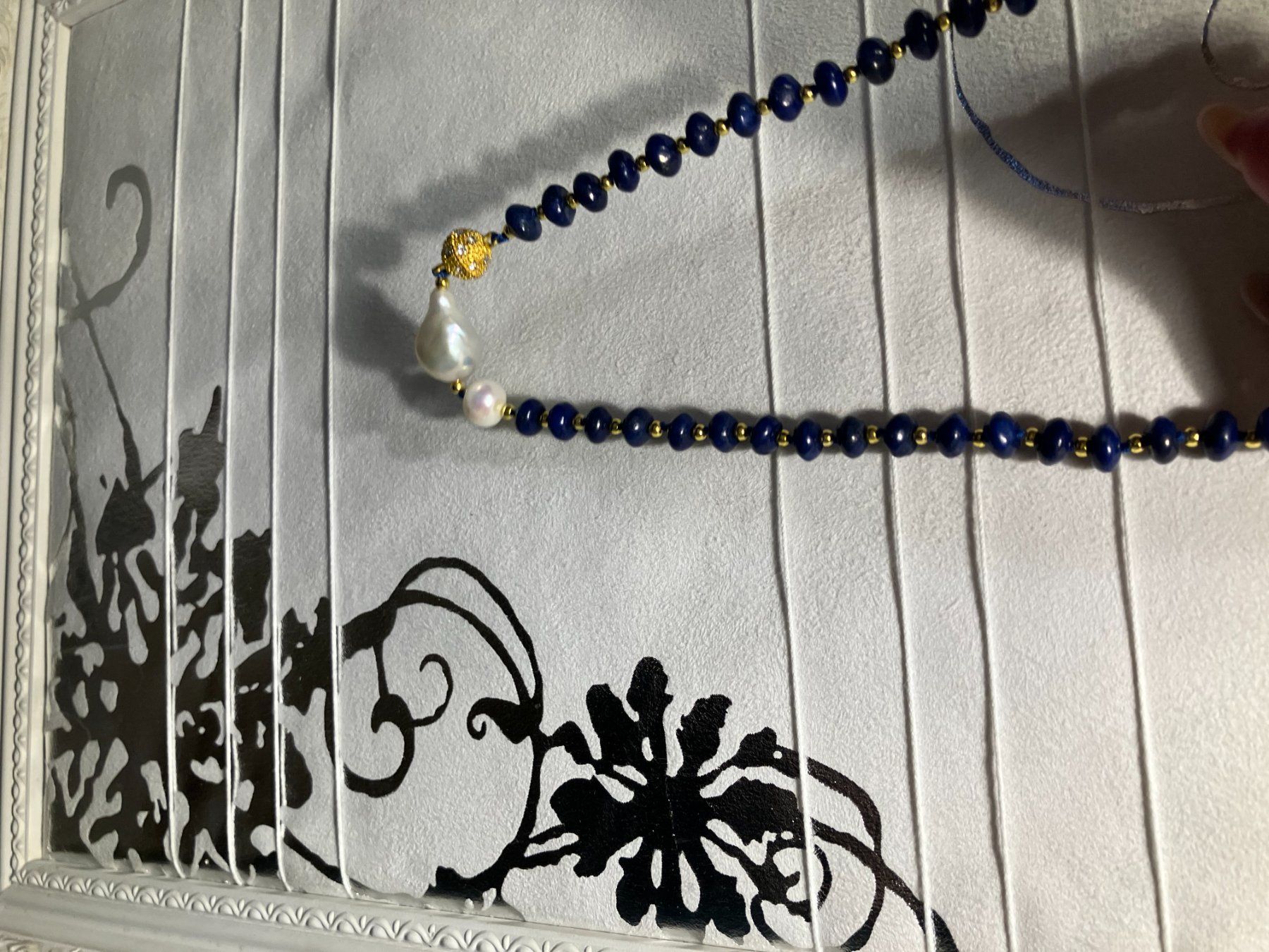 Catenine: Perle Lapislazuli Halskette Collier Lapis-lazuli Edelstein – Nuovo (secondo la descrizione) da Prilly venduto da ilyria73 6