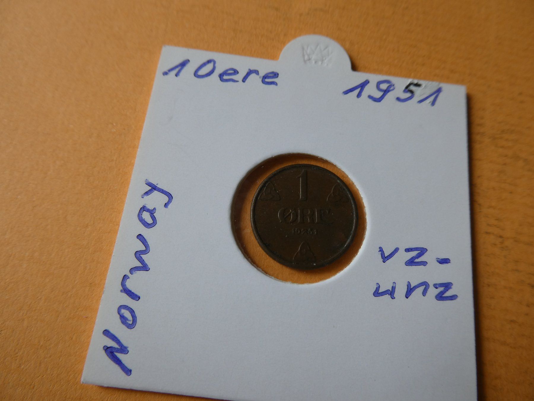 Toutes les monnaies: Norwegen 1951, 1 Oere – D'occasion à Hinterforst par Rohusri