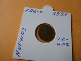 Norwegen 1951, 1 Oere