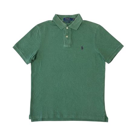 Polo Ralph Lauren vert logo brodé bleu Marine -S Classic Fit