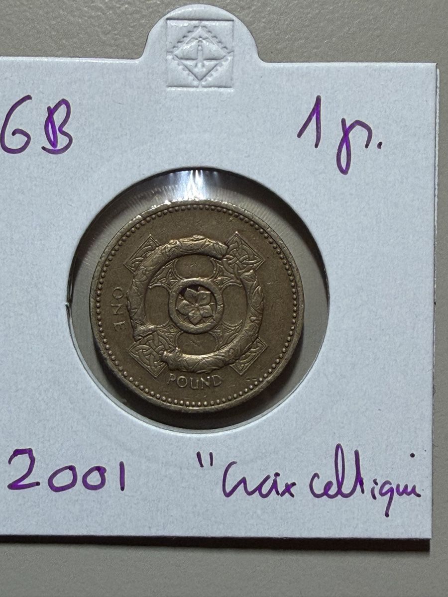 Alle Münzen: GB - 1 pound - 2001 - Croix Celtique  – Gebraucht aus Payerne von Mike1682