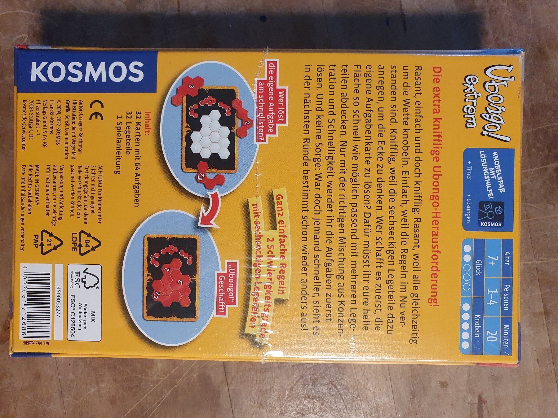 Kosmos Giochi: Ubongo extrem knifflig originalverpackt – Usato da Zürich venduto da loosebone 1