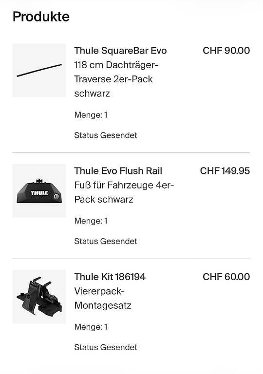 Thule Portapacchi: Thule Set VW und Skoda – Nuovo e nell'imballaggio originale da Dintikon venduto da SchweizerStefan