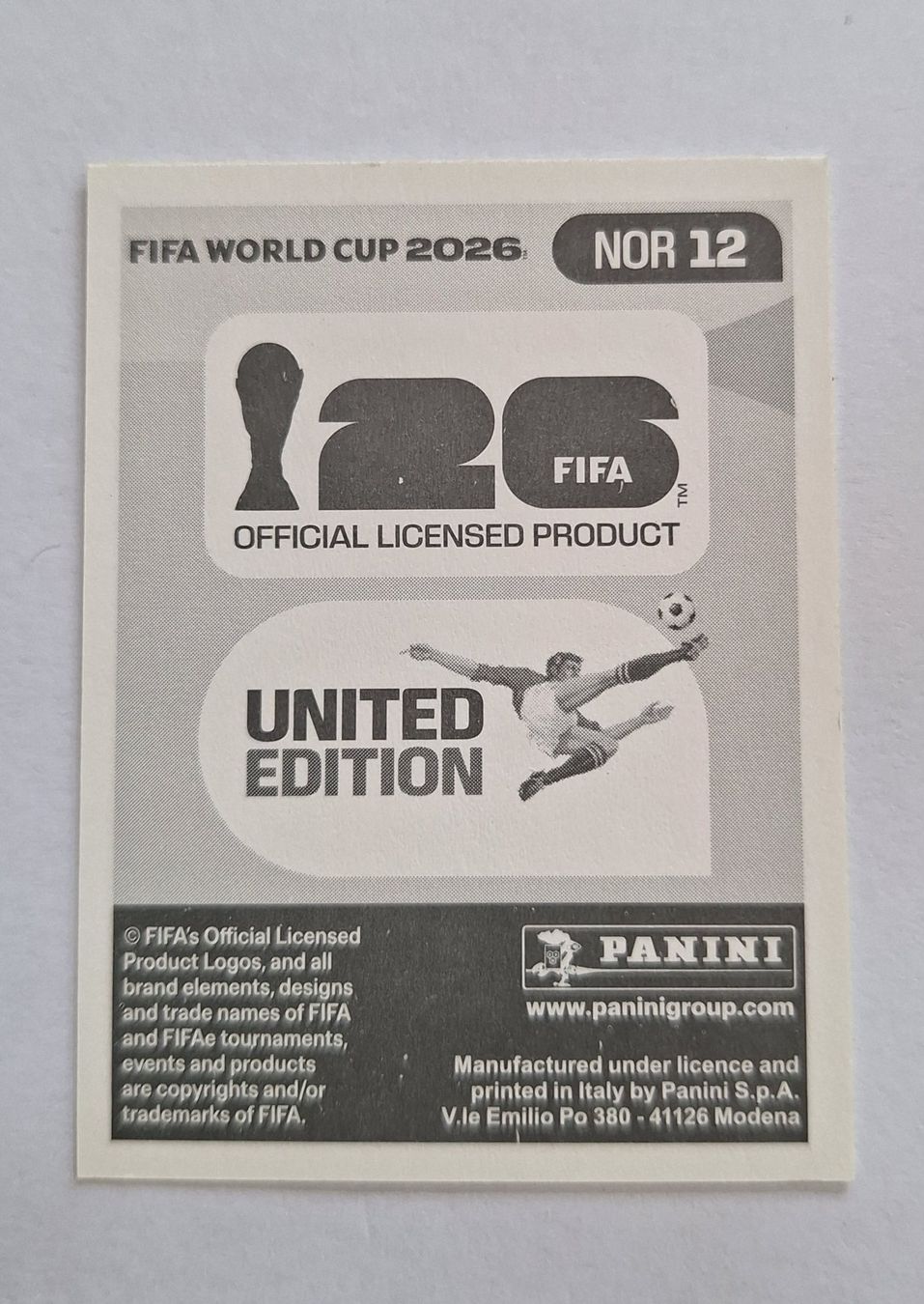 Panini Carte collezionabili: Panini Andreas Schjelderup NOR 12 – Nuovo (secondo la descrizione) da Romanens venduto da Crocette 1