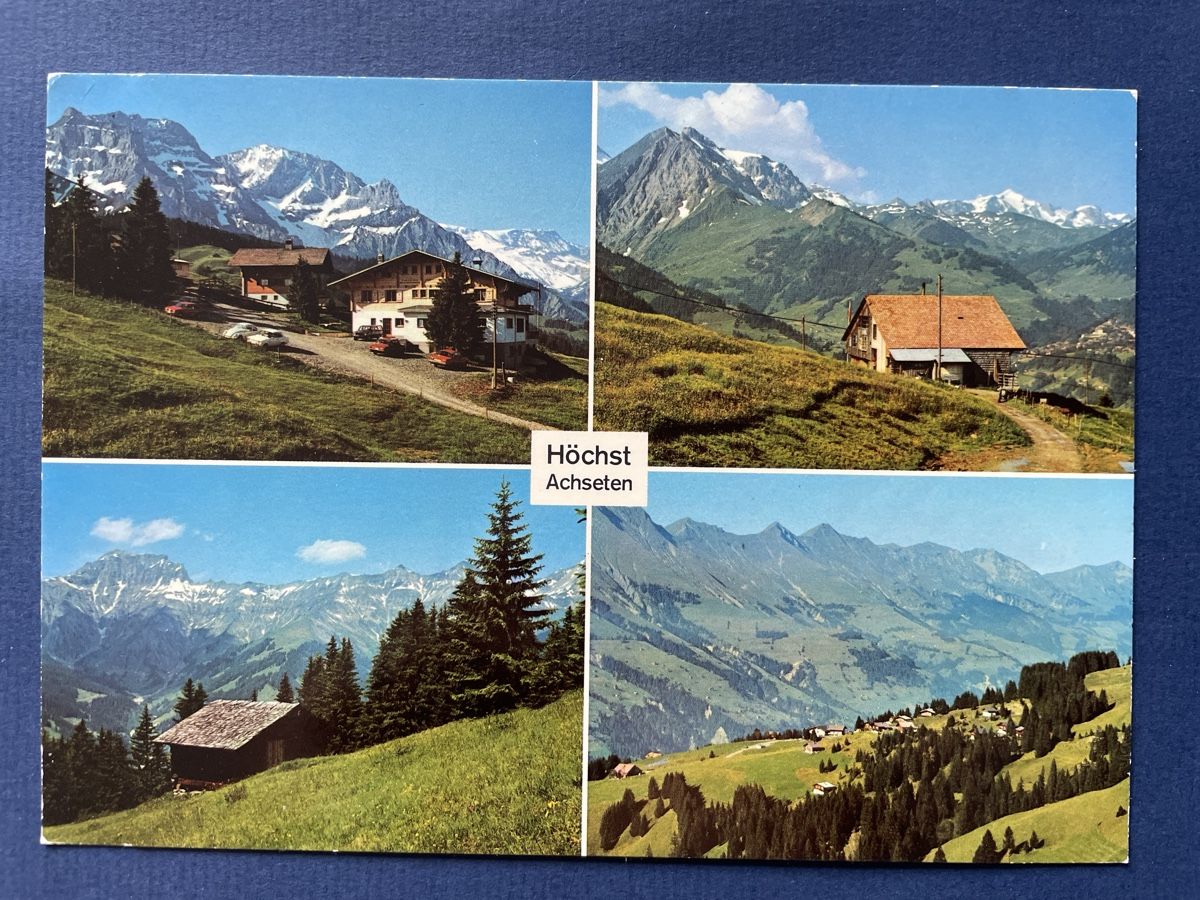 Cartoline postali: Alte Ansichtskarte Höchst Achseten, Bergrestaurant Berge, CH – Usato da Neuhausen am Rheinfall venduto da Arielle55