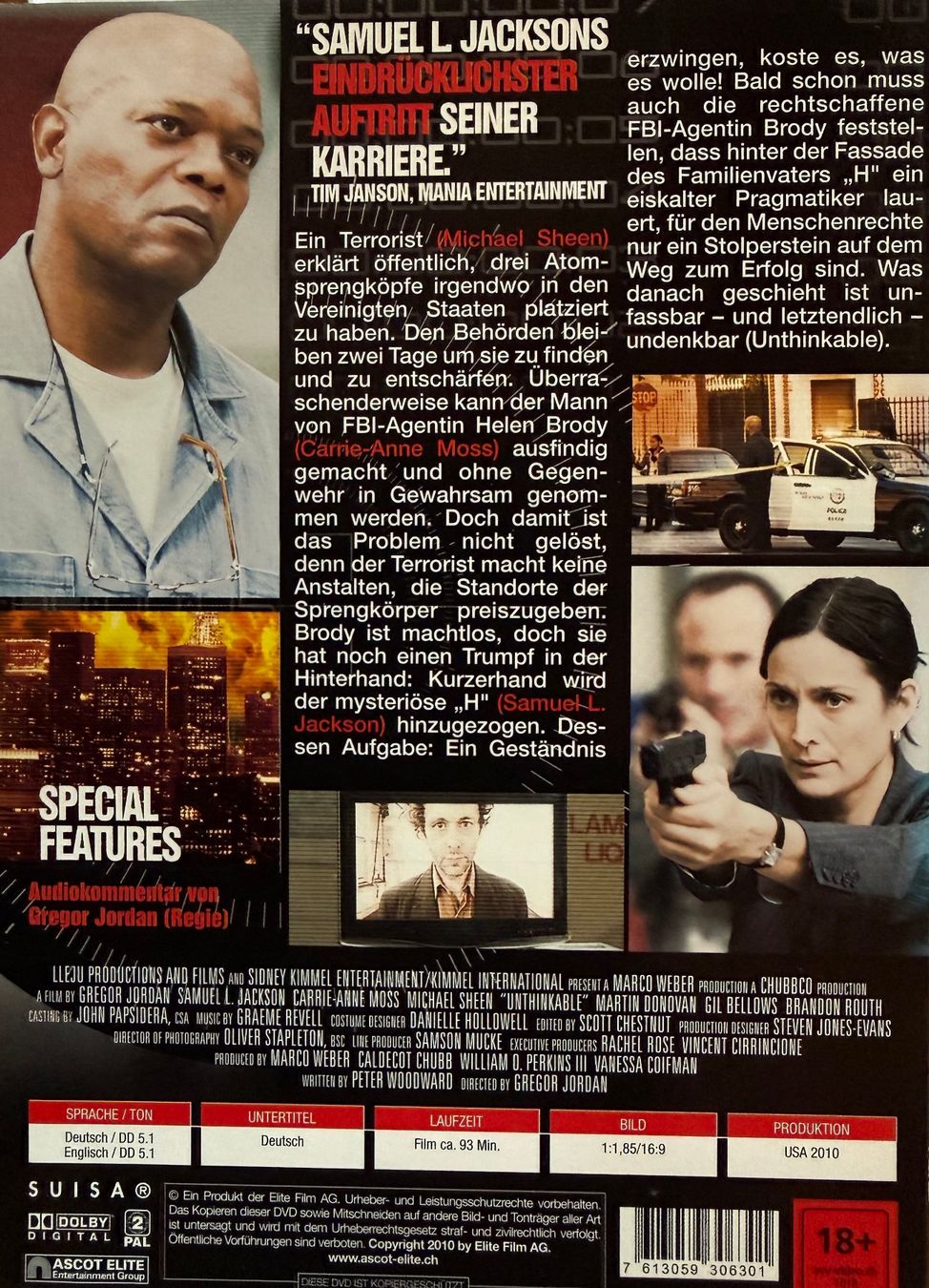Tous les DVDs: DVD - Unthinkable / Samuel L. Jackson – D'occasion à Zäziwil par kreative-ideen 1
