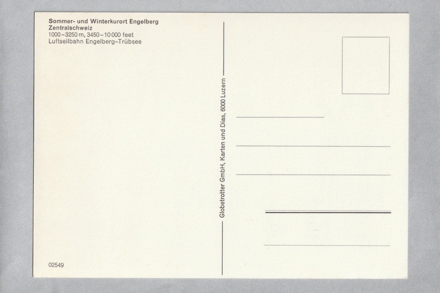 Cartoline postali: Luftseilbahn Engelberg - Trübsee – Usato da Würenlingen venduto da wetroki 1