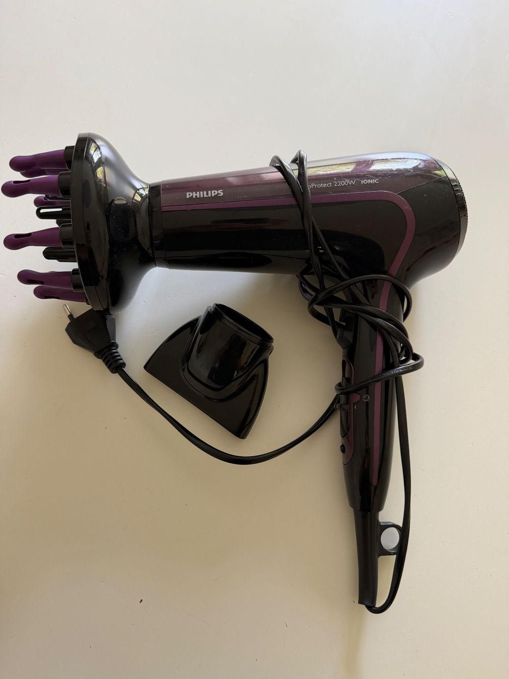 Philips Asciugacapelli: Haartrockner Philips Procare 2200W Ionic Diffusor-Aufsatz – Usato da Zürich venduto da Chakra