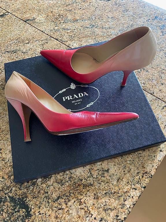 Scarpe da donna: PRADA Pumps Leder Gr.41,  rot/beige TOP – Usato da Weggis venduto da goo_vn75