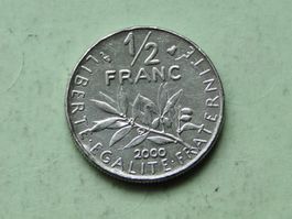 1/2 Franc (50 centimes) France 2000 Semeuse