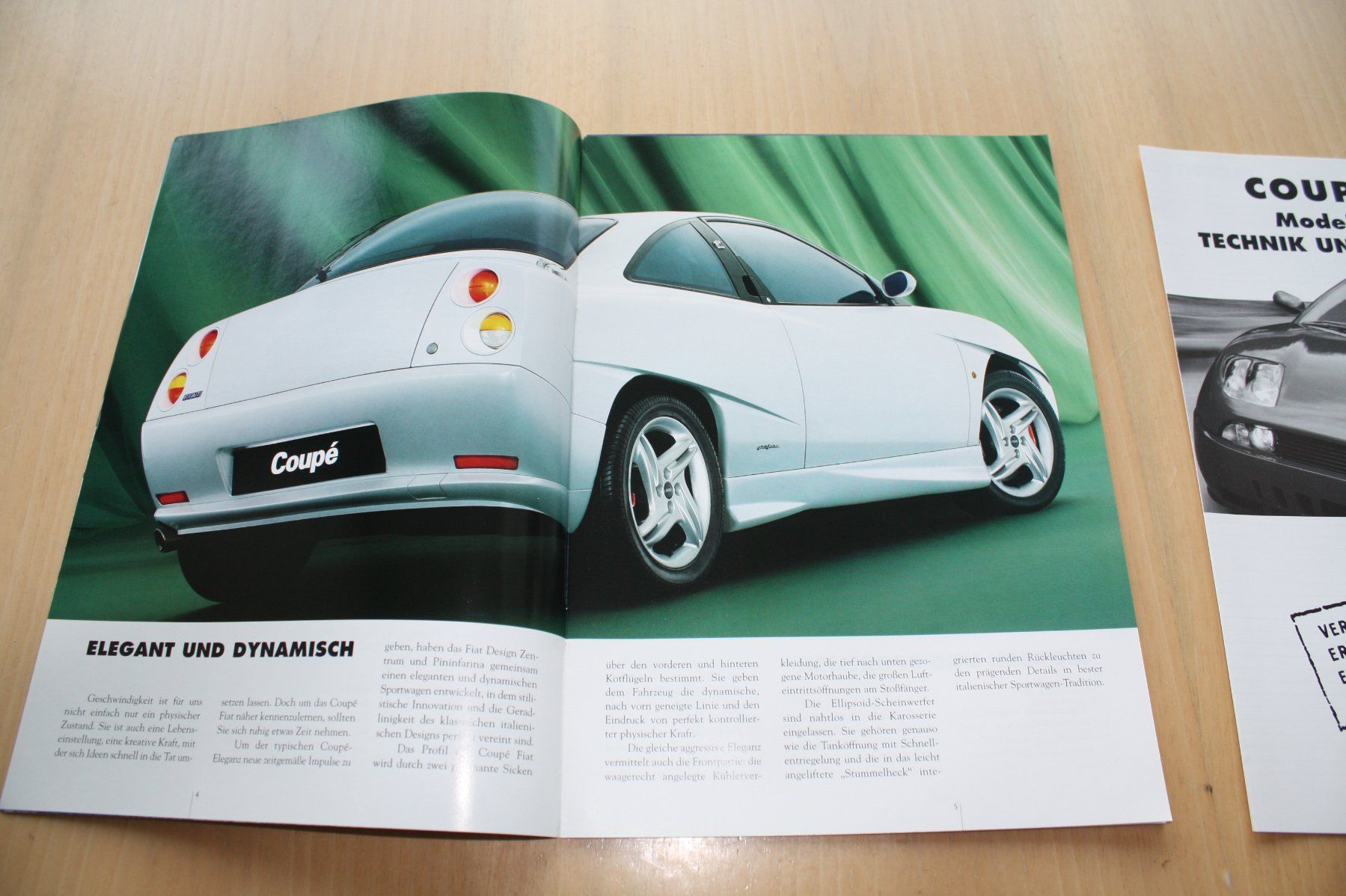 Fiat Documents: Fiat Coupé Prospekt 5/1999 – D'occasion à Wikon par erwin400 1